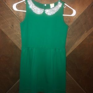 Jcrew Kelly Green girls dress. Size 8